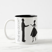 Tasse 2 Couleurs Devons-nous danser ? (Gauche)