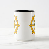 Tasse 2 Couleurs Dharma Wheel (Centre)
