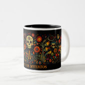 Tasse 2 Couleurs Dia de los Muertos (Devant droit)