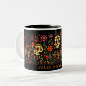 Tasse 2 Couleurs Dia de los Muertos (Devant gauche)