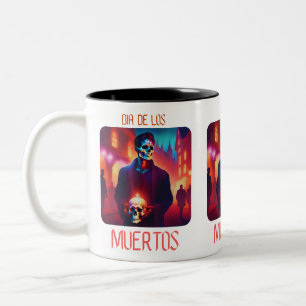 Tasse 2 Couleurs Dia de los Muertos Catrin con Calavera
