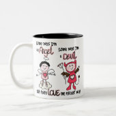 Tasse 2 Couleurs Diable d'ange (Gauche)