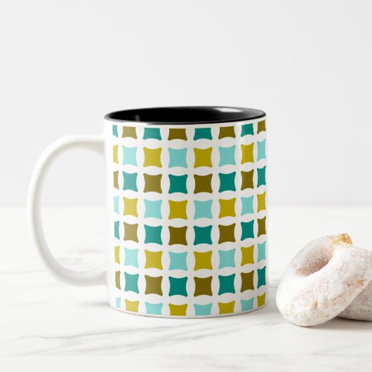 Tasse 2 Couleurs Diamants de Plage (Avec donut)