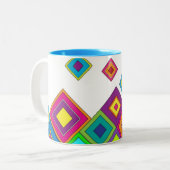 Tasse 2 Couleurs Diamants modernesRétro (Devant gauche)