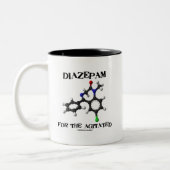 Tasse 2 Couleurs Diazepam pour l'Agitated (molécule chimique) (Gauche)