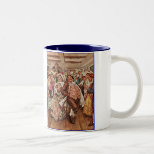 Tasse 2 Couleurs Dickens danseurs joyeux de Noël