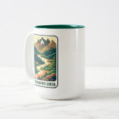 Tasse 2 Couleurs Dickshooter Creek Idaho couleurs (Devant gauche)