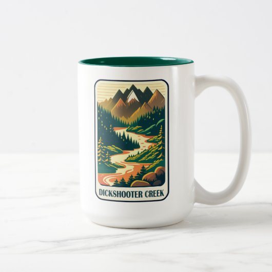 Tasse 2 Couleurs Dickshooter Creek Idaho couleurs (Droit)