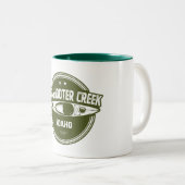 Tasse 2 Couleurs Dickshooter Creek Idaho Kayaking (Devant droit)