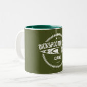 Tasse 2 Couleurs Dickshooter Creek Idaho Kayaking (Devant gauche)