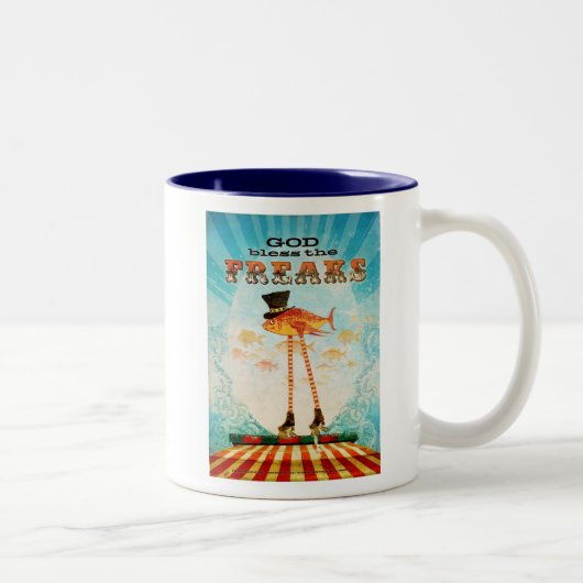Tasse 2 Couleurs Dieu bénissent les phénomènes (Droit)