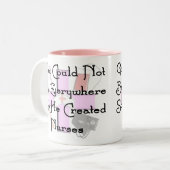 Tasse 2 Couleurs Dieu de cadeaux chrétiens d'infirmière "ne (Devant gauche)