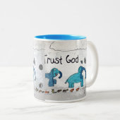 Tasse 2 Couleurs Dieu de confiance (Devant droit)