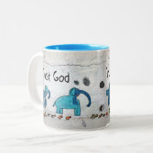 Tasse 2 Couleurs Dieu de confiance (Devant gauche)