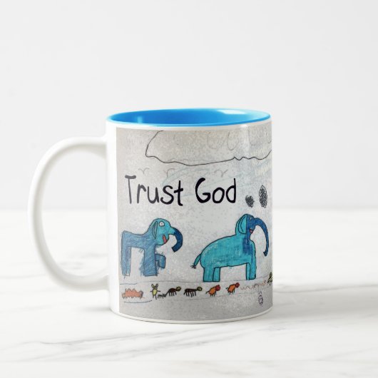 Tasse 2 Couleurs Dieu de confiance (Gauche)