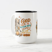 Tasse 2 Couleurs Dieu Est En Elle... (Devant gauche)