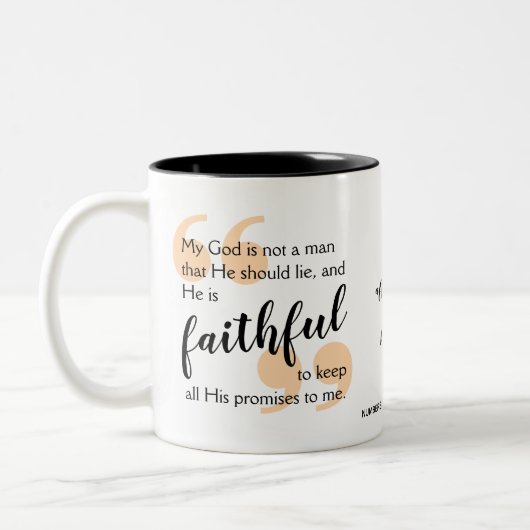 Tasse 2 Couleurs DIEU EST JUSTE Positive Affirmation Chrétienne (Gauche)