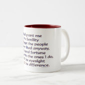 Tasse 2 Couleurs Dieu Grant j'humour (Devant droit)