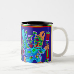 Tasse 2 Couleurs Dieu guerrier de l'aigle aztèque