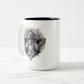 Tasse 2 Couleurs Dieu guerrier Norse Odin (Devant gauche)