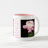 Tasse 2 Couleurs Dieu nous a donné des roses (Devant droit)