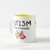 Tasse 2 Couleurs Différences d'étreinte (PY) (Devant gauche)