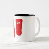Tasse 2 Couleurs Différences entre UX et UI Ketchup (Devant droit)