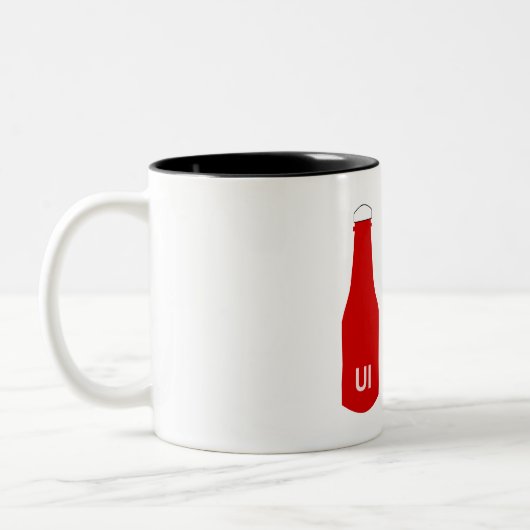 Tasse 2 Couleurs Différences entre UX et UI Ketchup (Gauche)