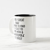 Tasse 2 Couleurs Difficile De Trouver Un Chef Vraiment Grand (Devant gauche)