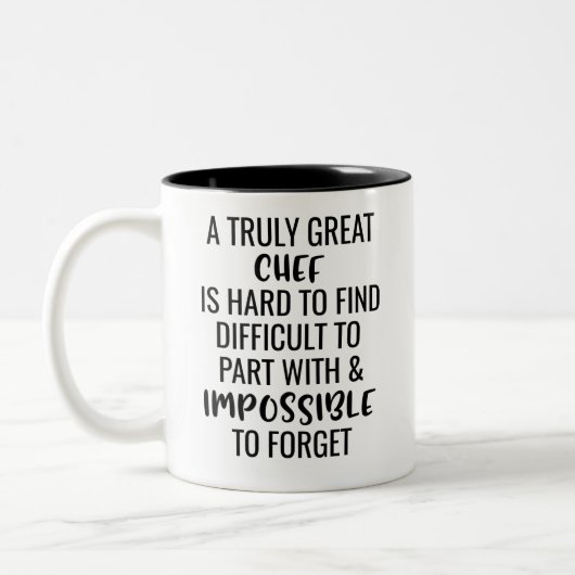 Tasse 2 Couleurs Difficile De Trouver Un Chef Vraiment Grand (Gauche)