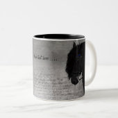 Tasse 2 Couleurs Digital Art Friesian Horse (Devant droit)