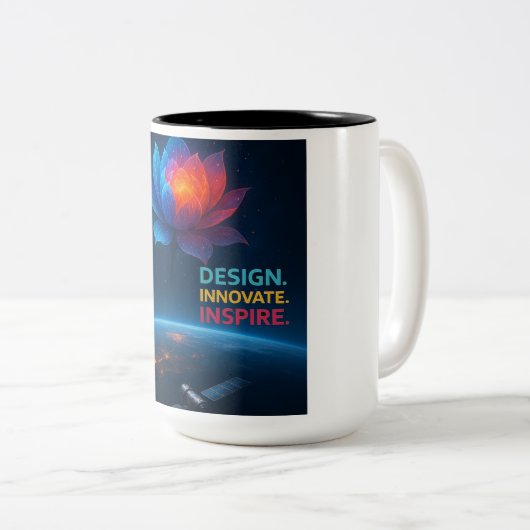 Tasse 2 Couleurs DII à deux tons (Devant droit)