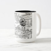 Tasse 2 Couleurs Dinde Vous plaisantez ! (Devant droit)