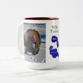 Tasse 2 Couleurs Dindes sauvages (Devant gauche)