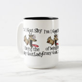 Tasse 2 Couleurs Dingue Goat Lady GetYerGoat (Devant gauche)