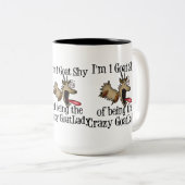 Tasse 2 Couleurs Dingue Goat Lady GetYerGoat (Devant droit)