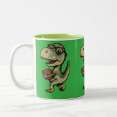 Tasse 2 Couleurs Dino drôle et mignon (Gauche)