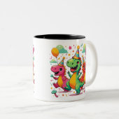 Tasse 2 Couleurs Dinosaur bébé (Devant droit)