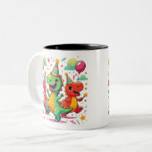Tasse 2 Couleurs Dinosaur bébé (Devant gauche)