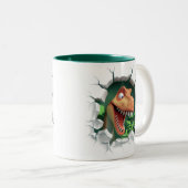 Tasse 2 Couleurs Dinosaure 3D Hot Cocoa Kids (Devant droit)