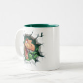 Tasse 2 Couleurs Dinosaure 3D Hot Cocoa Kids (Devant gauche)