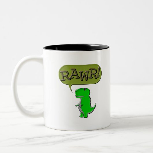 Tasse 2 Couleurs Dinosaure Jouet Mignonne Et En Colère (Gauche)