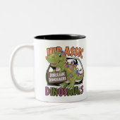 Tasse 2 Couleurs dinosaure jurassique (Gauche)