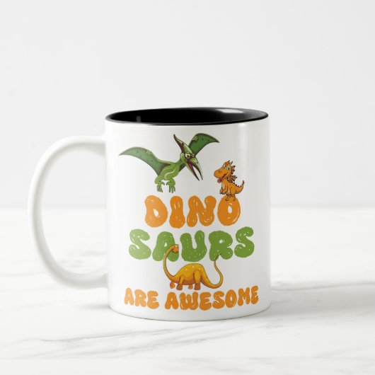 Tasse 2 Couleurs Dinosaures (Gauche)
