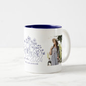 Tasse 2 Couleurs Diplômé moderne Fleur sauvage florissant (Devant droit)