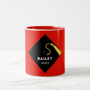 Tasse 2 Couleurs Diplôme personnalisé Keepsaké cadeau
