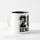 Tasse 2 Couleurs Diplômé senior 2026 (Devant gauche)