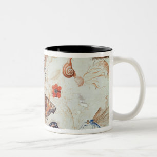 Tasse 2 Couleurs Diptyque avec les fleurs et les insectes, 1591