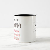 Tasse 2 Couleurs Dire drôle d'humour de bureau de puissances de (Centre)