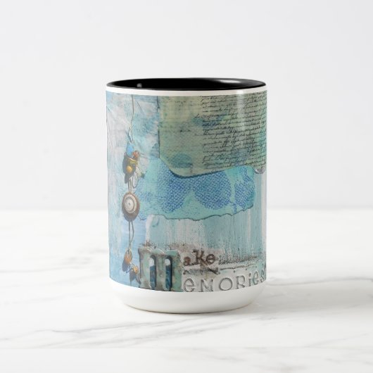 Tasse 2 Couleurs Dire Mixte Art Blue (Centre)